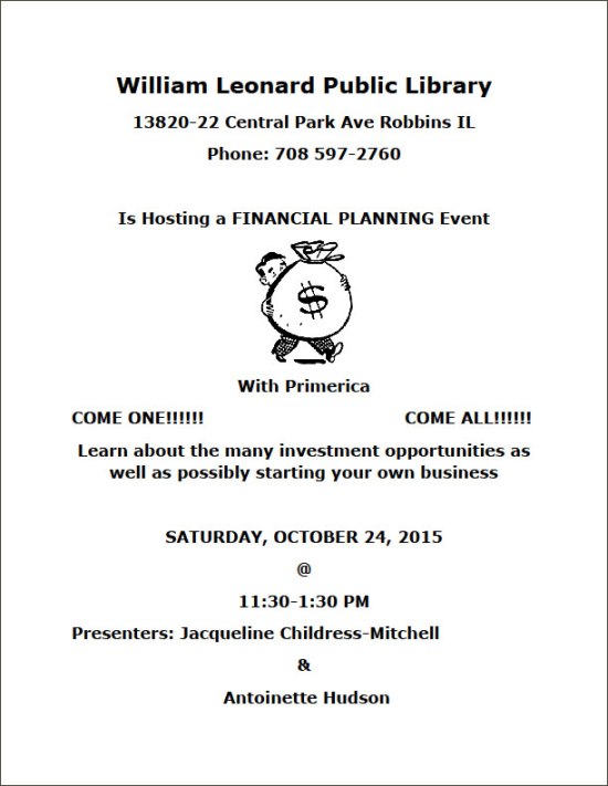 Financial Planning Event - 2015